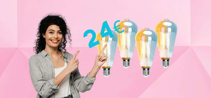 Aigostar: 4 lampadine WiFi stile retrò a prezzo REGALO su Amazon