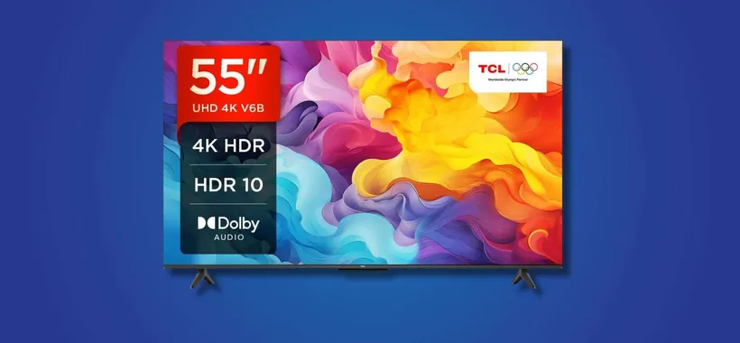 TCL 55V6B 55” 4K a 295€: Google TV UHD con Dolby Audio e sconto del 41% su Amazon