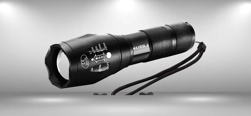 Torcia LED che illumina A GIORNO, completamente ricaricabile (14€)
