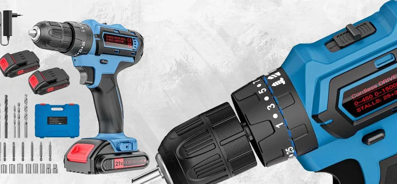 Trapano avvitatore con PERCUSSIONE: kit con 2 batterie a prezzo SHOCK (49€)