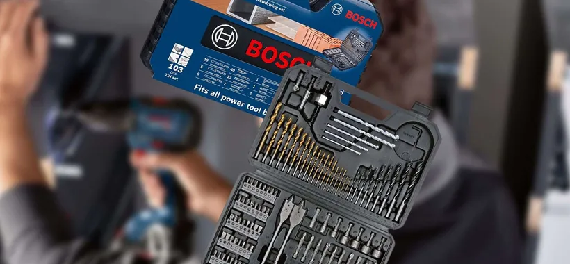 L'inimitabile kit Bosch Professional 103 in 1 CROLLA a 23€ su Amazon