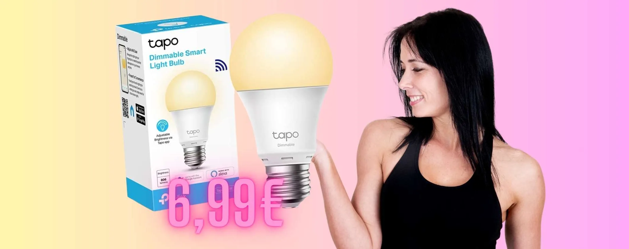 Tapo L510E: lampadina WiFi compatibile con Alexa e Google a soli 6,99€