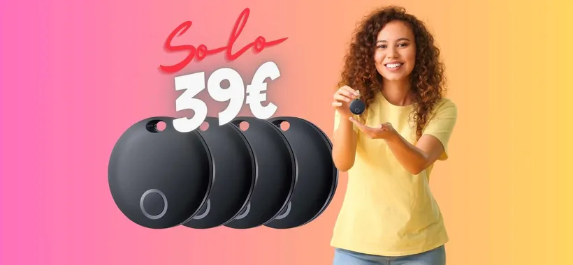 4 Smart Tag per trovare gli oggetti persi a SOLI 39€, (10€ l'uno)