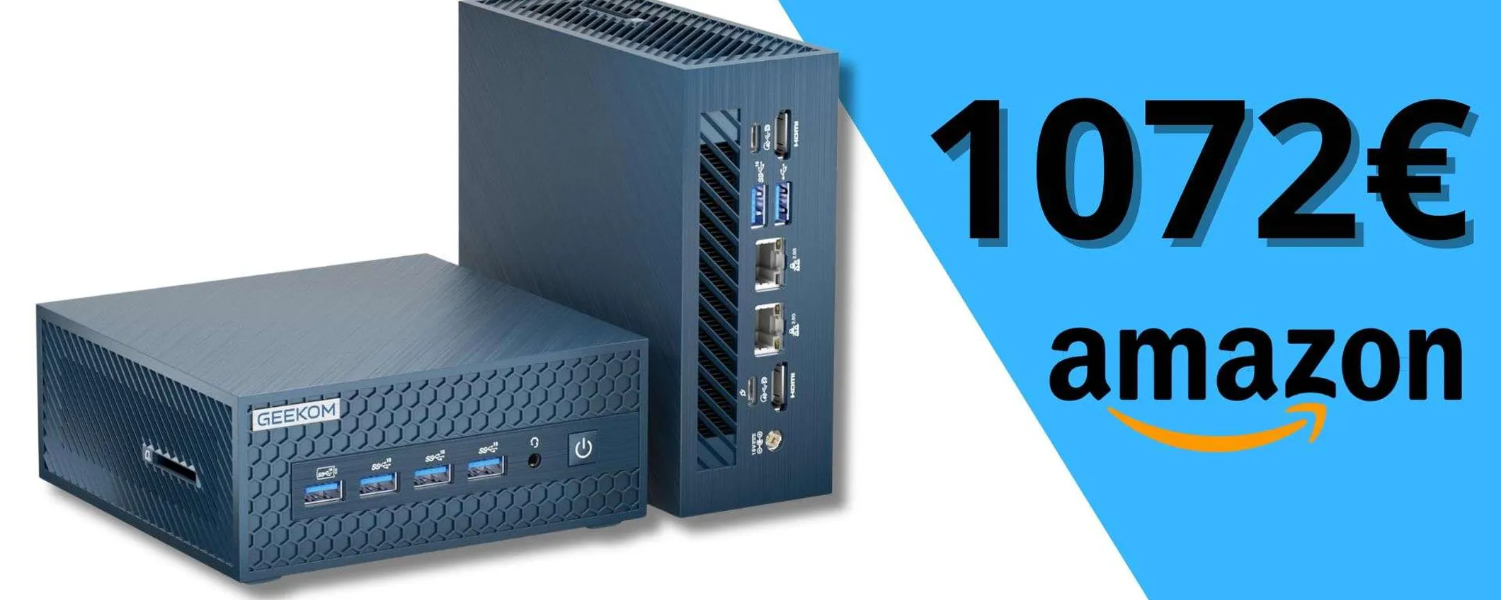 Mini PC Geekom, offerta wow: Intel Core Ultra 9, 32GB di RAM e design ultra-compatto