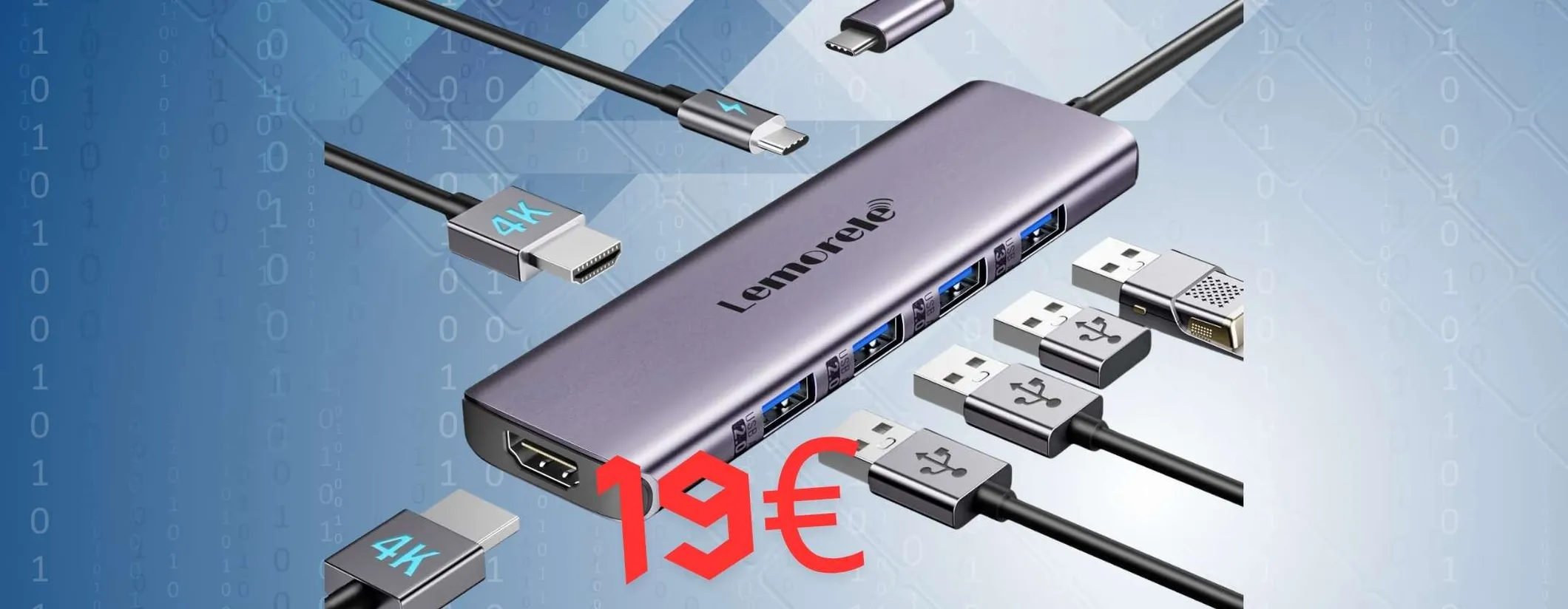 Docking Station 7 in 1: collega ciò che vuoi senza problemi a solo 19€ su Amazon