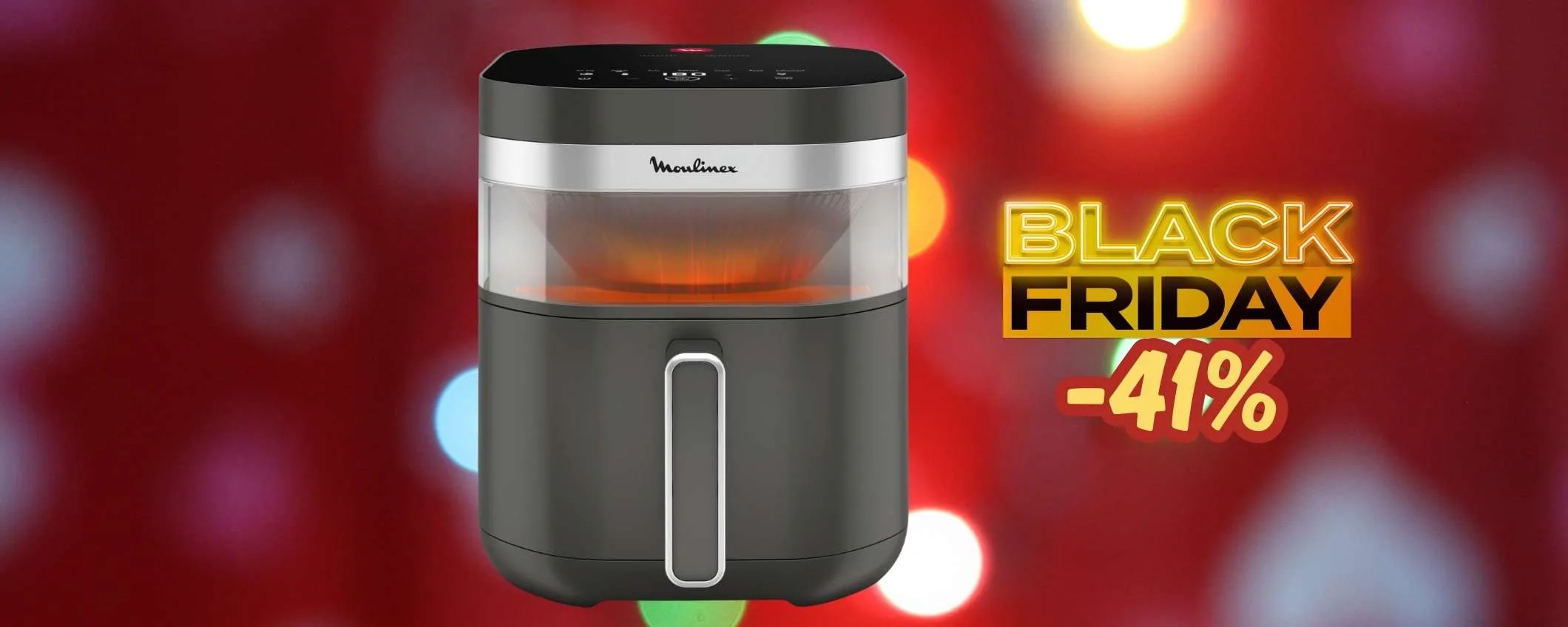 Moulinex Easy Fry Infrared con cestello 7L XXL e doppia resistenza -41%