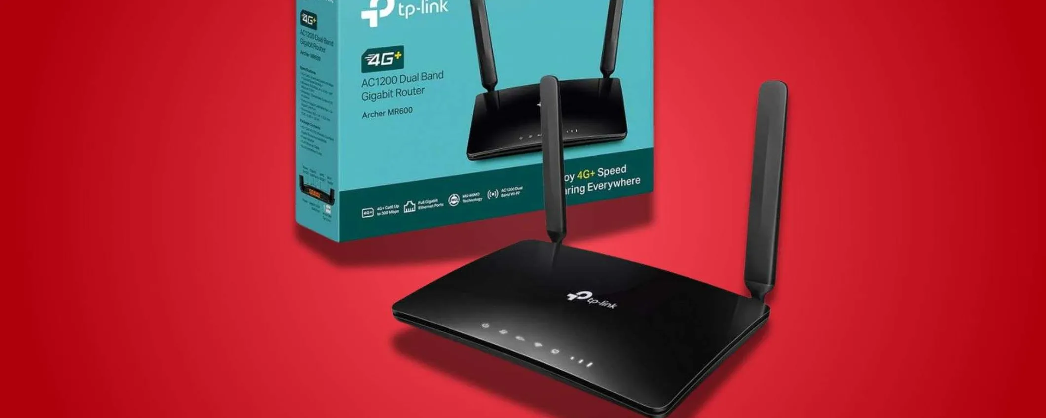 TP-Link Archer MR600 in sconto: il router 4G+ super veloce ora a 89€