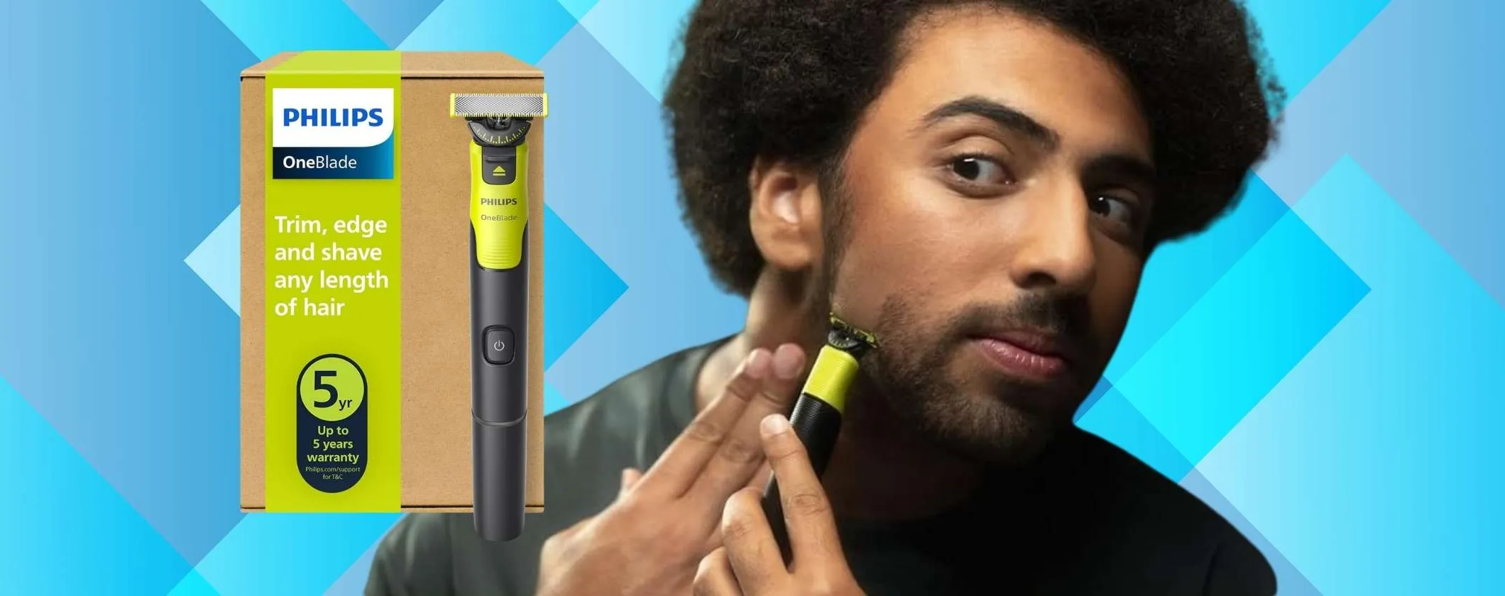 Philips OneBlade 360 per viso e corpo con pettine 5 in 1 scontato al 40%
