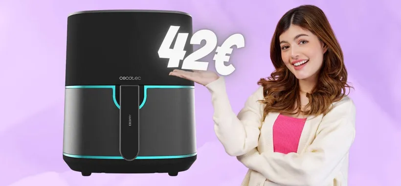 Solo 42€ per questa stupenda friggitrice ad aria da 5,5L (Amazon)