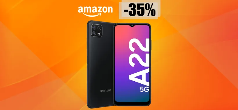 Samsung Galaxy A22 5G: ad appena 162€ è un'occasione IMPERDIBILE