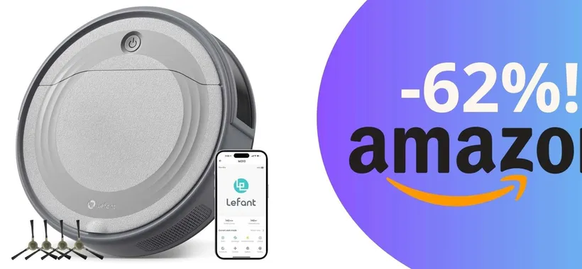 Solo per oggi: il robot aspirapolvere LEFANT M310 a un prezzo mai visto prima!