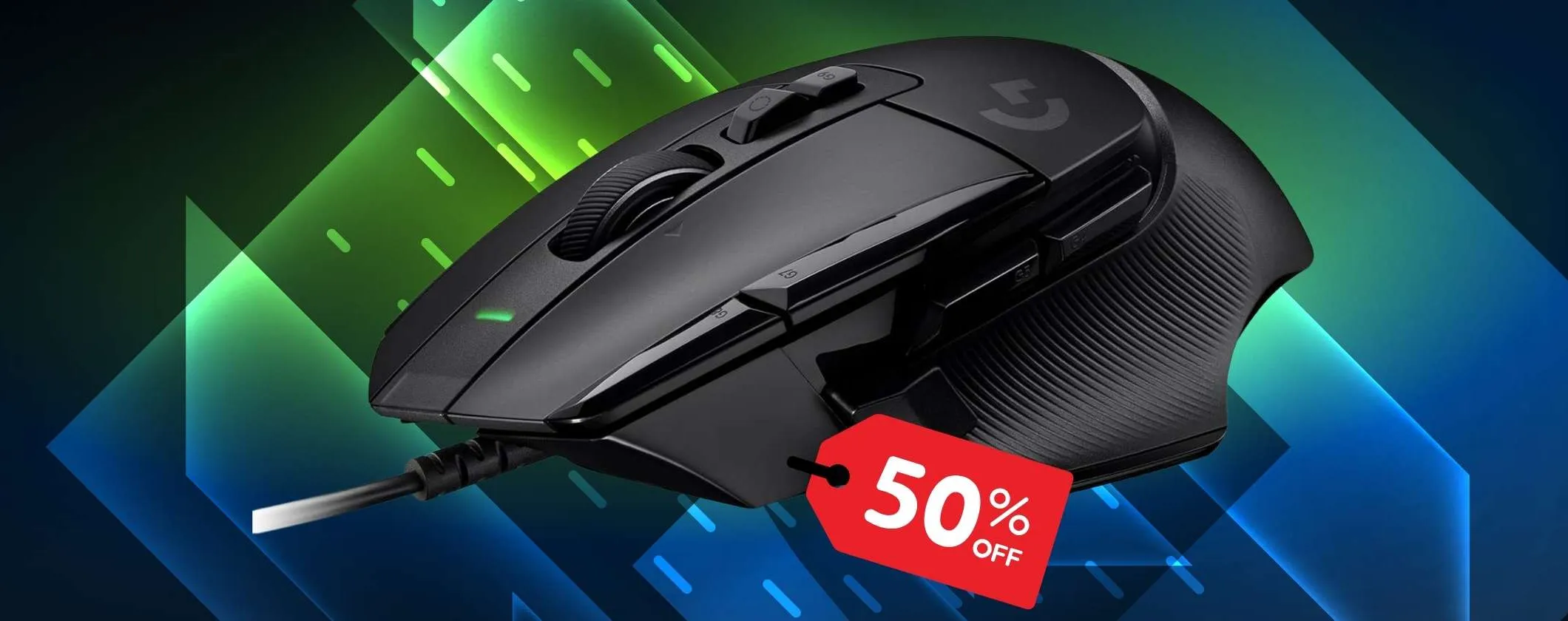 Logitech G502 X: mouse da Gaming cablato a metà prezzo su Amazon (best buy)