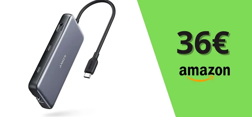 Anker PowerExpand 8-in-1 a soli 36,99€: l'hub USB-C DEFINITIVO per MacBook e laptop
