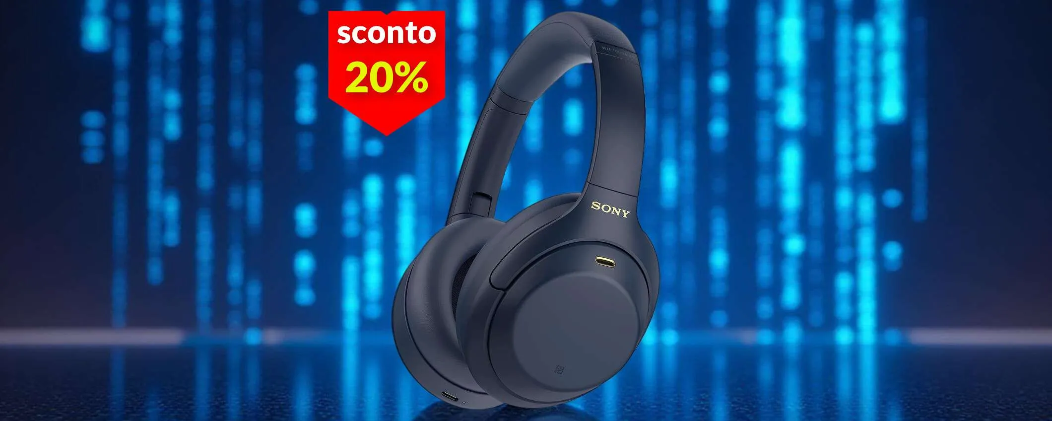 Cuffie Sony da non perdere, con pausa automatica se parli con qualcuno (-20%)