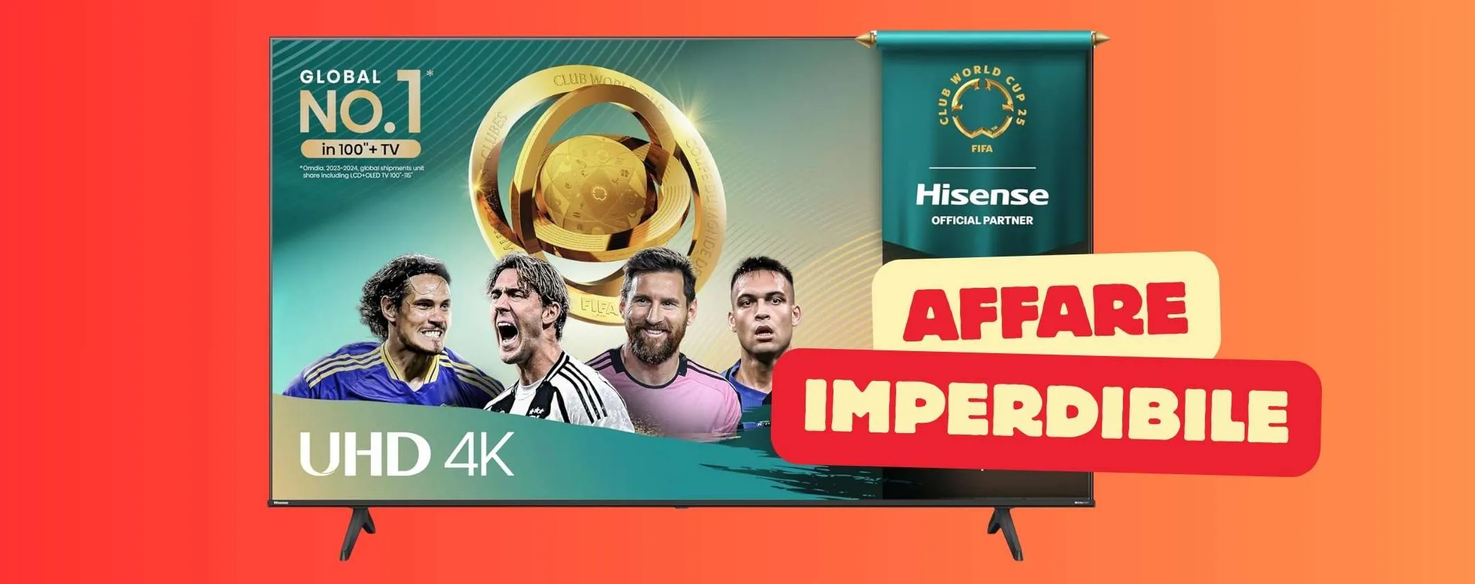 Hisense: Smart TV da 55 pollici UHD 4K a soli 321€ è un affare assoluto