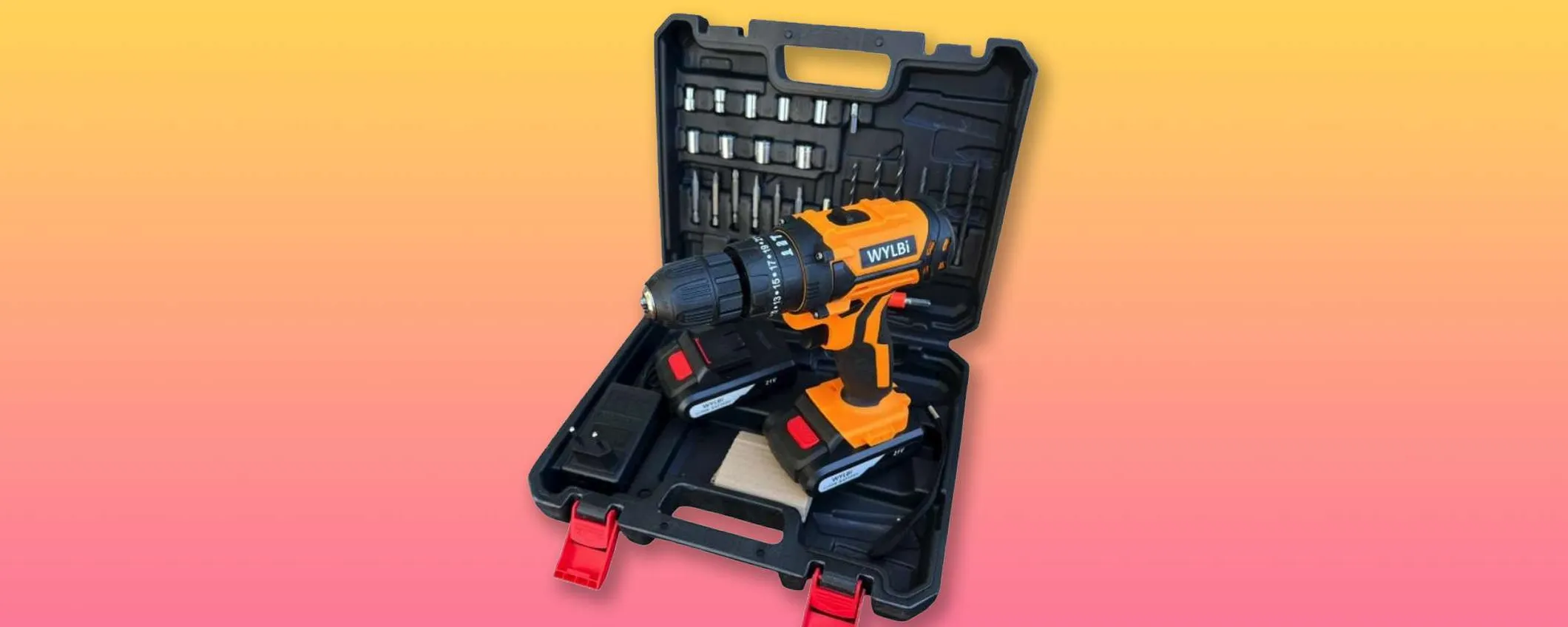 Che prezzo per questo trapano avvitatore a percussione: costa solo 26€