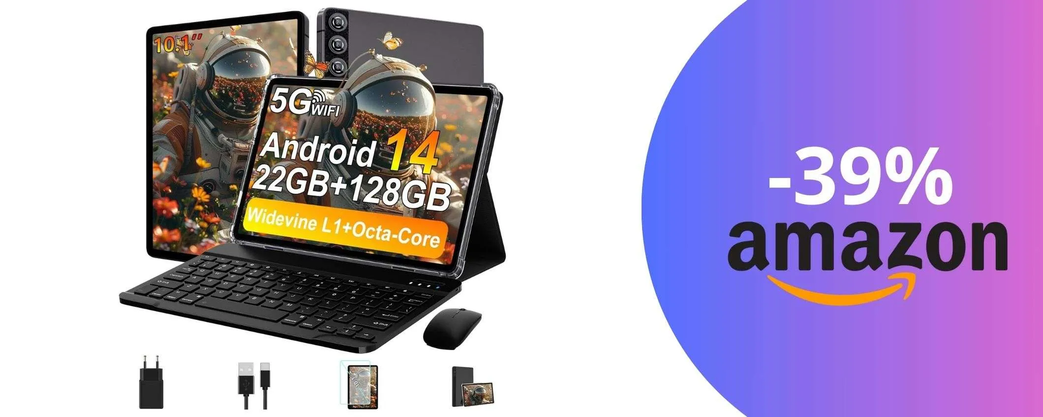 Un tablet versatile e potente, perfetto per il lavoro e il tempo libero: tuo al 39% in meno