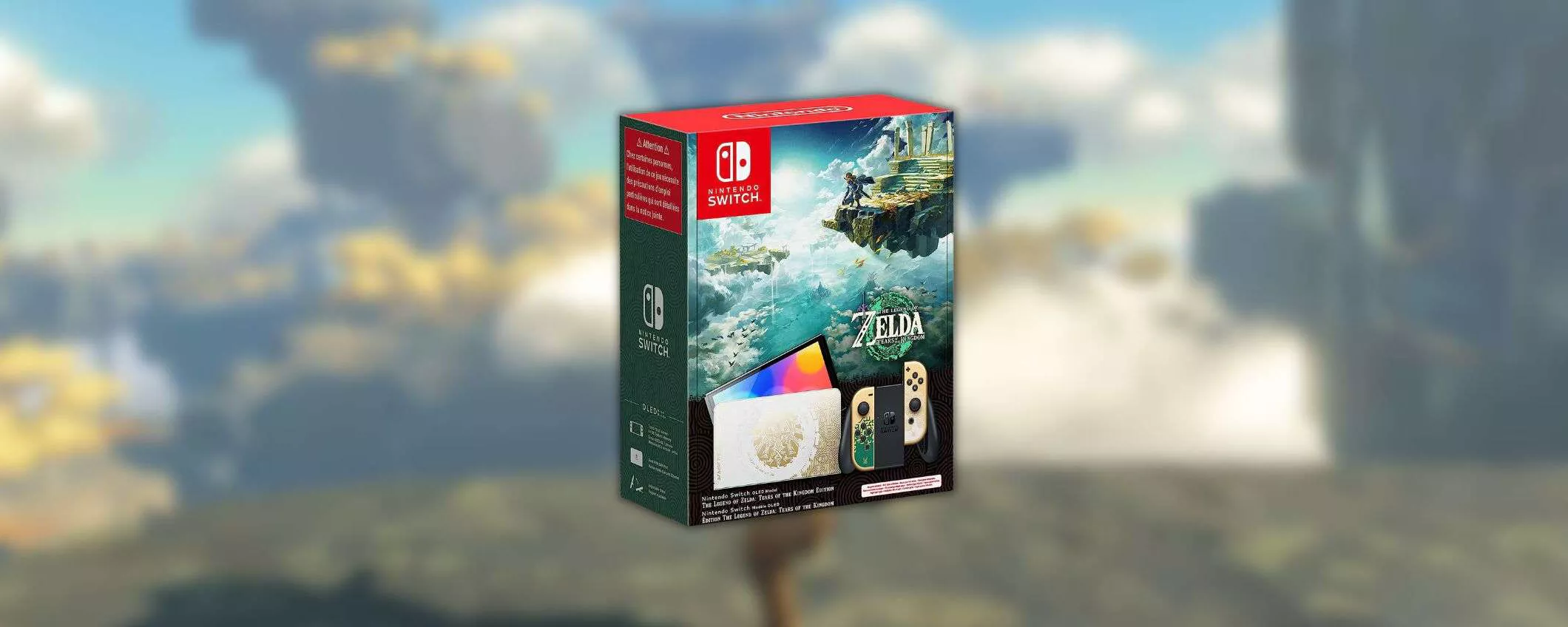 Nintendo Switch edizione Zelda: Tears of the Kingdom disponibile