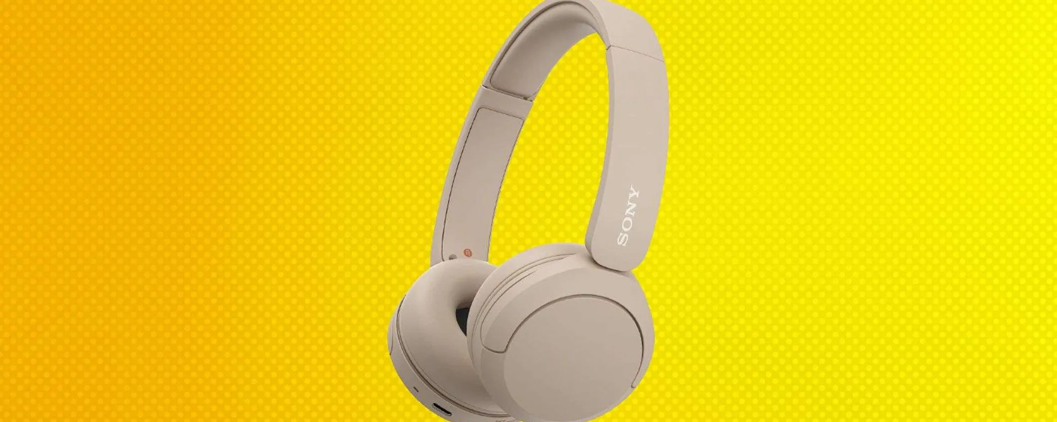 Sony WH-CH520, prezzo in caduta libera: 50 ore di autonomia, super comode e audio al top