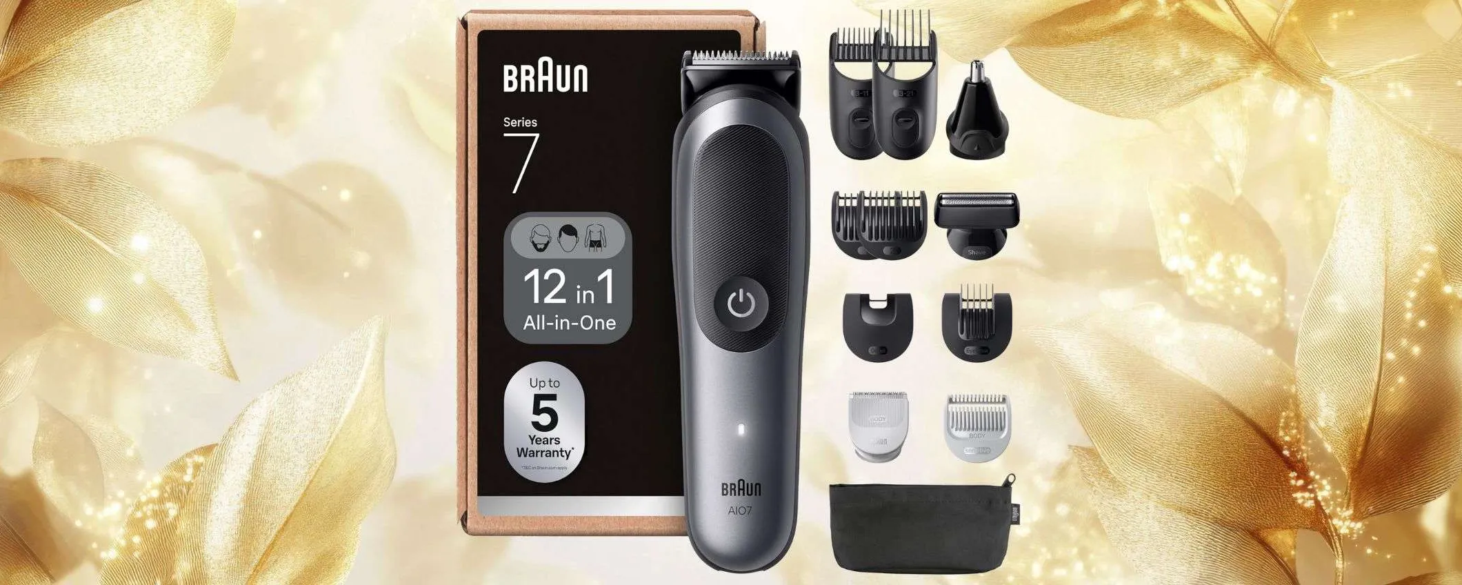 Il rifinitore TUTTOFARE 12-in-1 (barba, capelli, corpo): Braun Series 7 in offerta a 59,99€ (-40%)