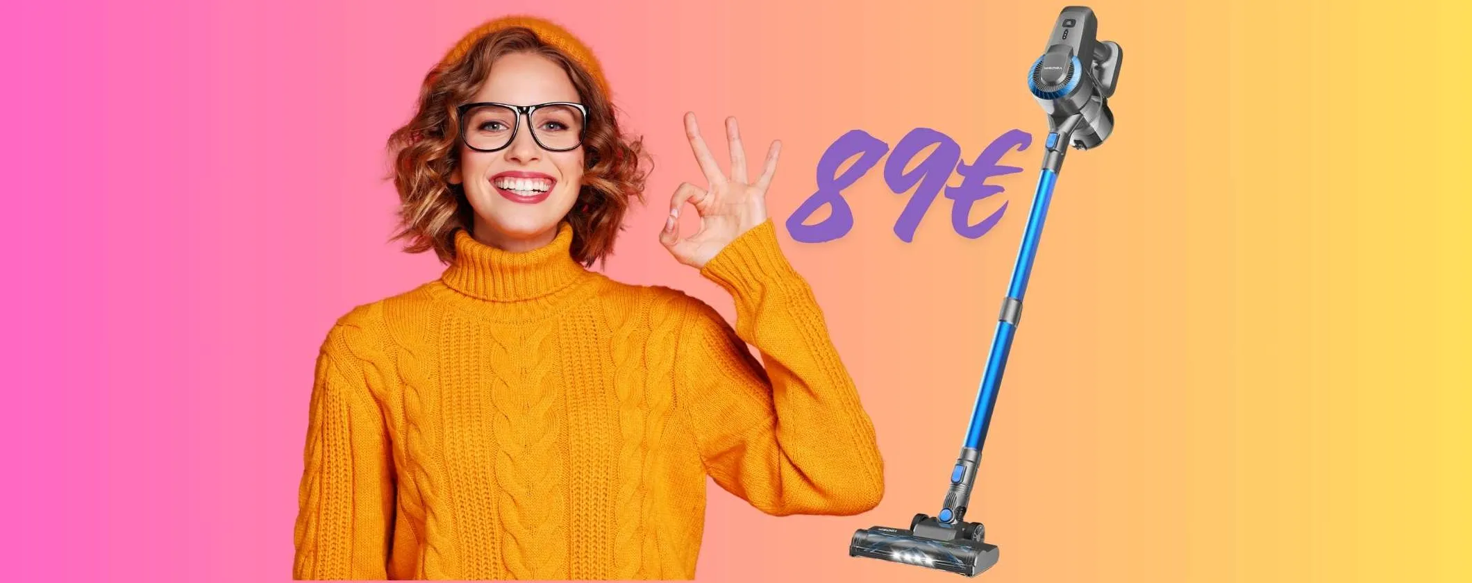 Aspirapolvere senza fili con APPENA 89€? Tutto vero su Amazon ma c'è da sbrigarsi