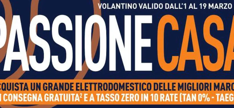 Volantino Unieuro Passione Casa: non solo elettrodomestici, ma offerte anche sui PC