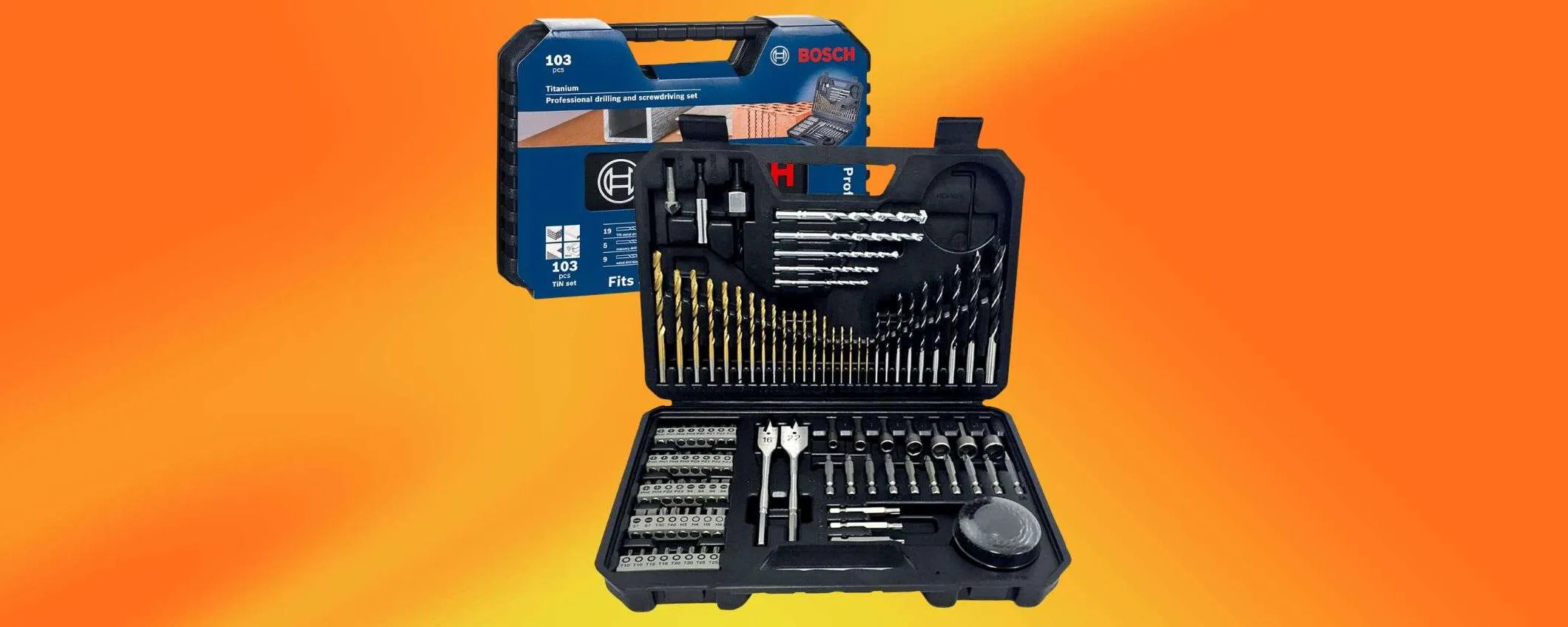 Set Bosch Professionale da 103 pezzi: prezzo SHOCK su Amazon con DOPPIO SCONTO WOW
