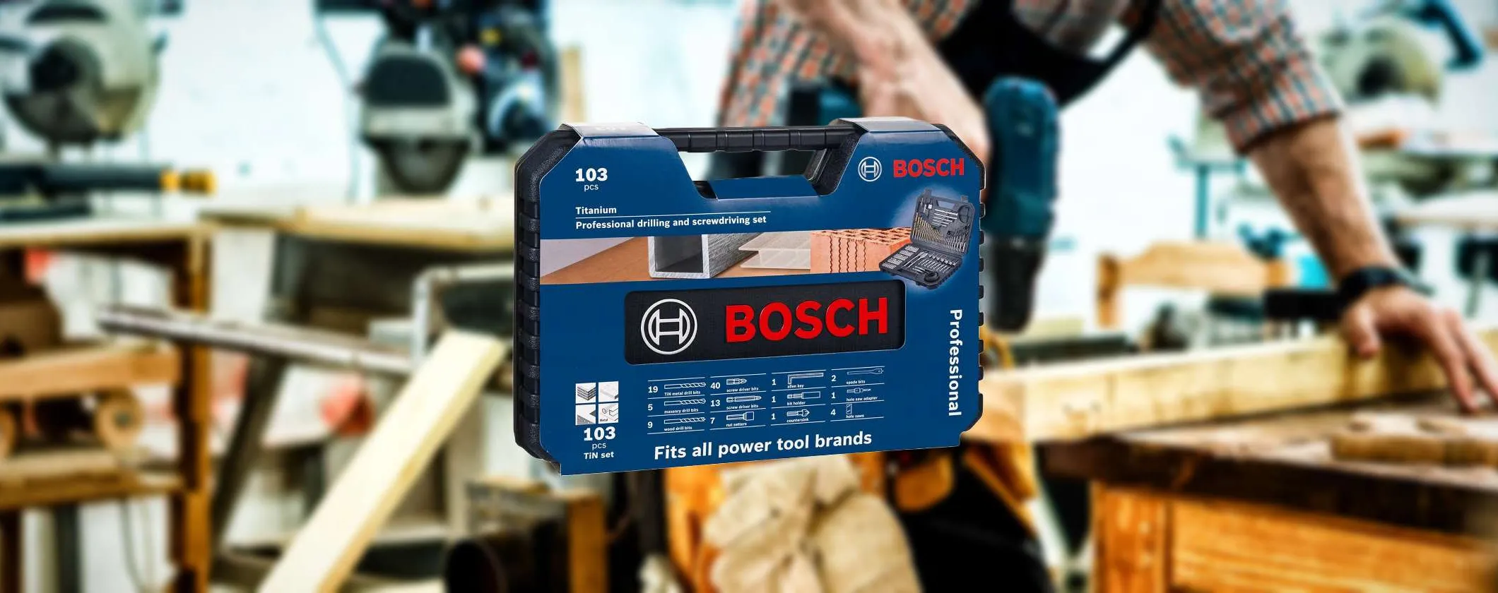 Offerta Bomba: Set Utensili Bosch Professional 103 pezzi a 22€ su Amazon