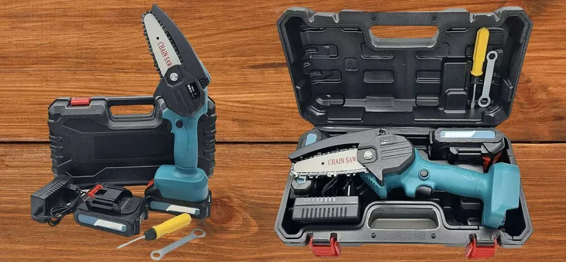 Motosega con 2 batterie a 29€: valigetta in OMAGGIO, potente e versatile
