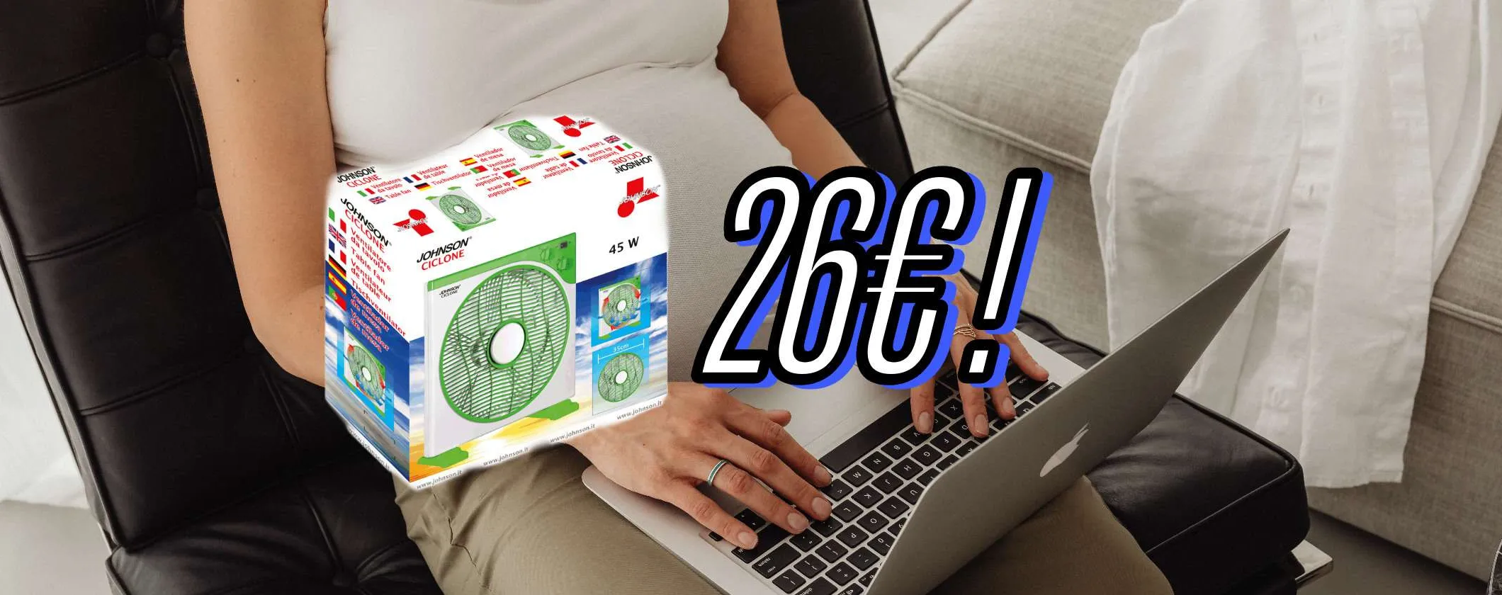 Splendido Ventilatore Box con timer e 3 velocità a soli 26€ su eBay