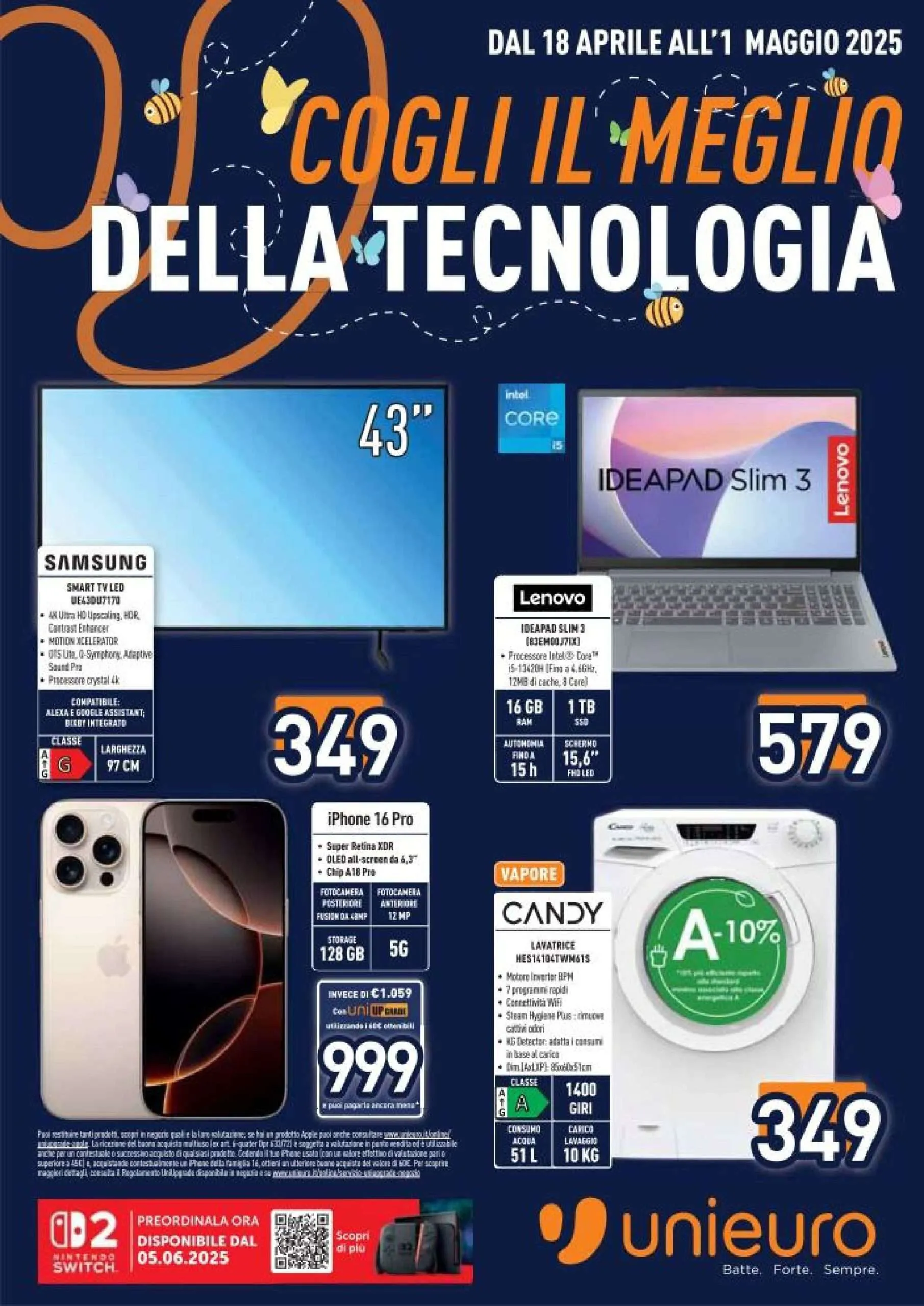 Volantino Unieuro: cogli il meglio della tecnologia con questi super sconti