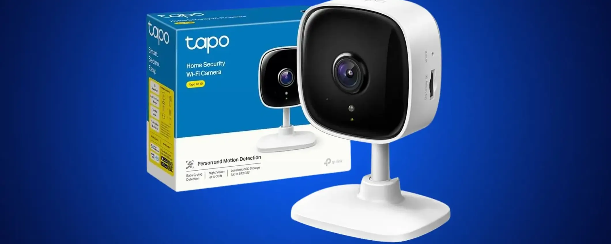 TP-Link Tapo C110 in offerta: videosorveglianza completa a soli 22,99€ (-23%)