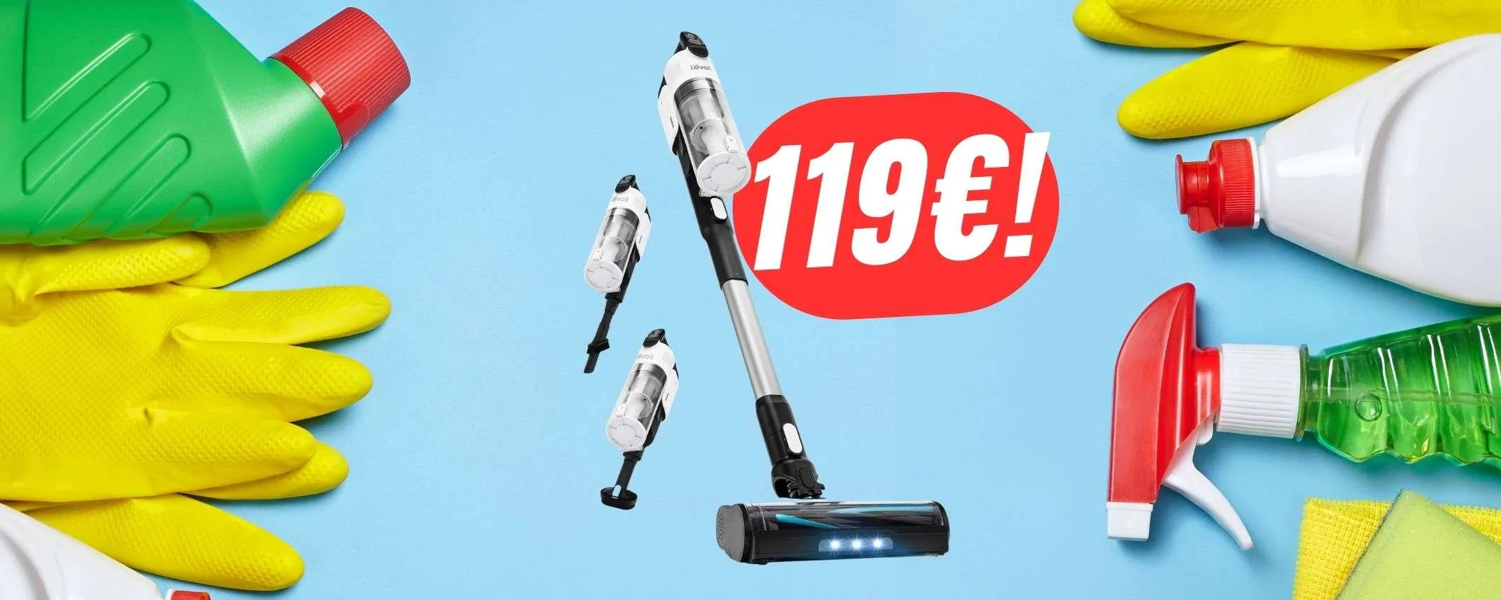 L'ASPIRAPOLVERE ideale per chi ha animali costa 119€ con lo SCONTO Amazon!