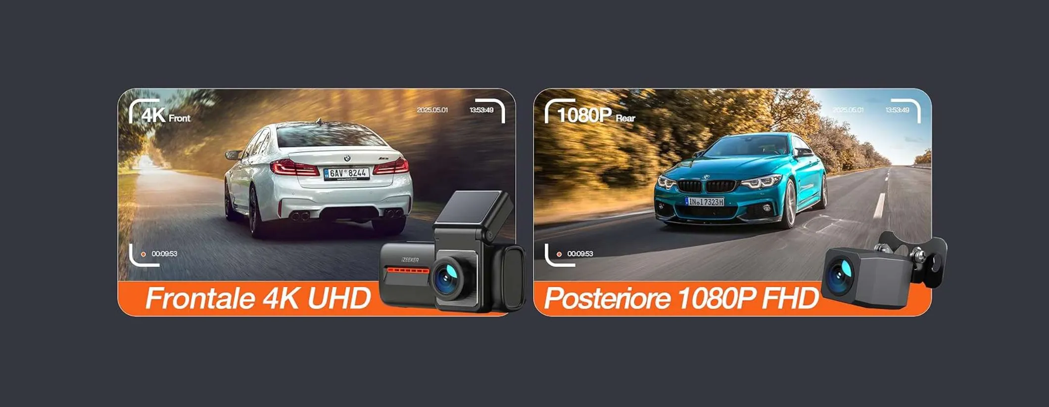 La dash cam 4K più cercata ora costa solo 41€ su Amazon