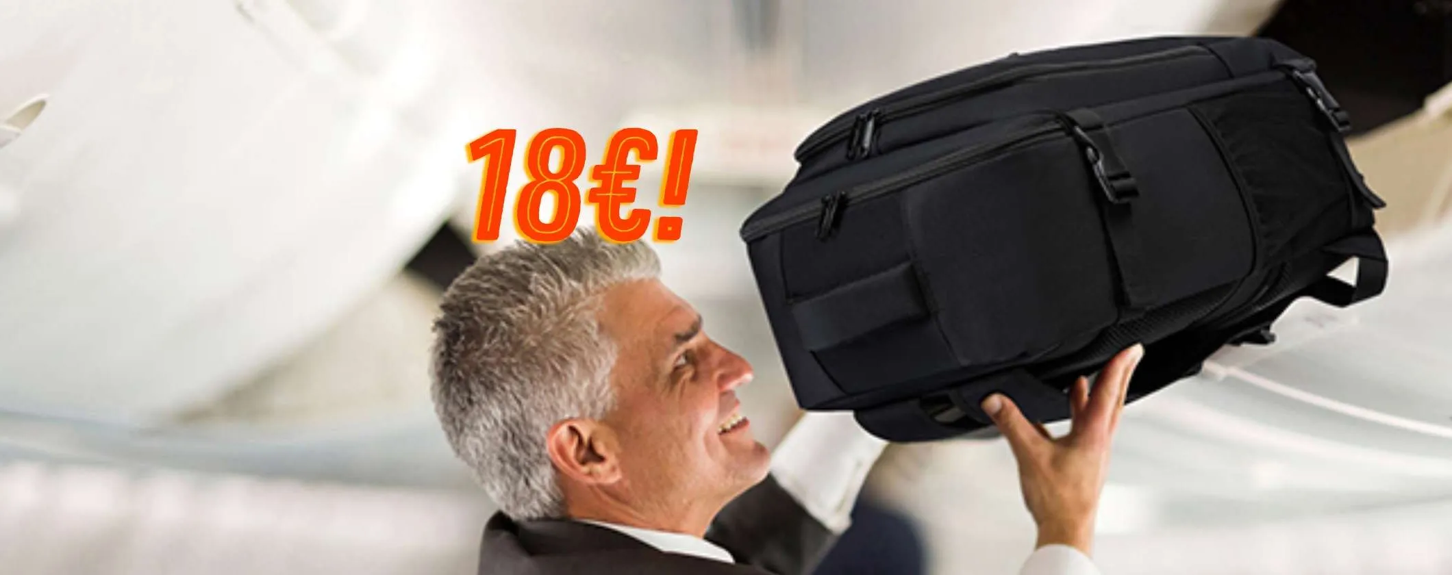 Con questo zaino per Ryanair 40x20x25 a soli 18€ è perfetto per viaggiare