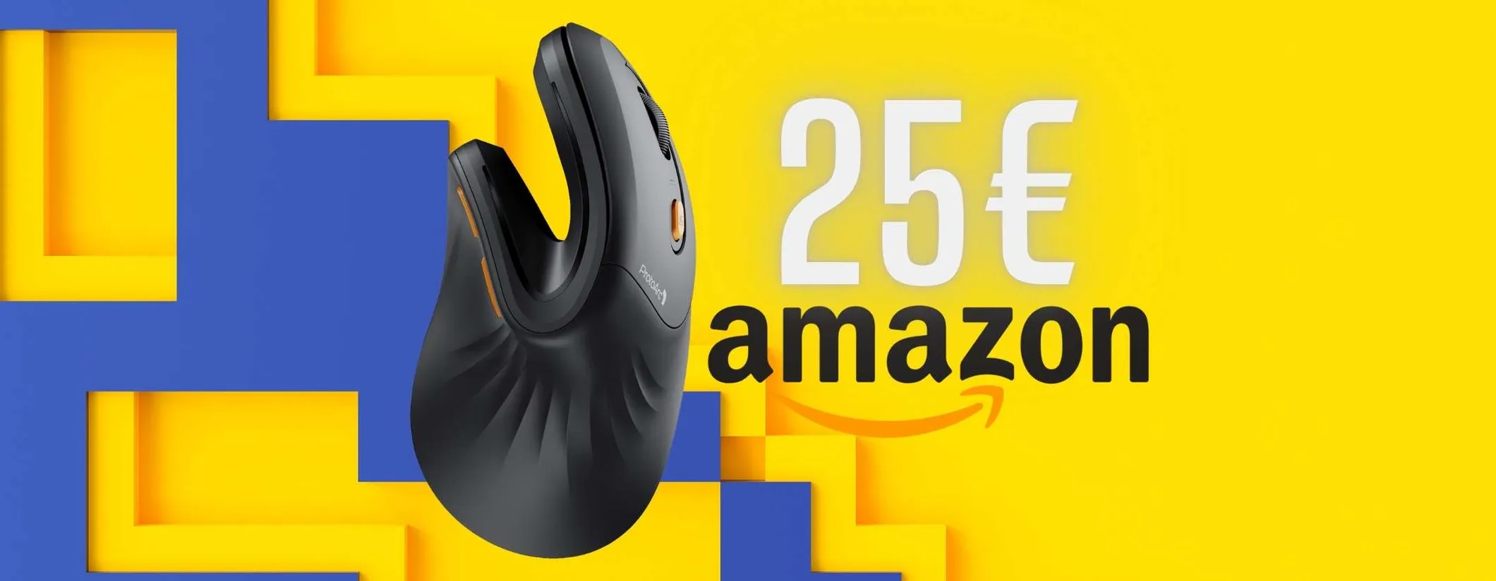 Mouse wireless ergonomico ProtoArc: con appena 25€ non farai più fatica