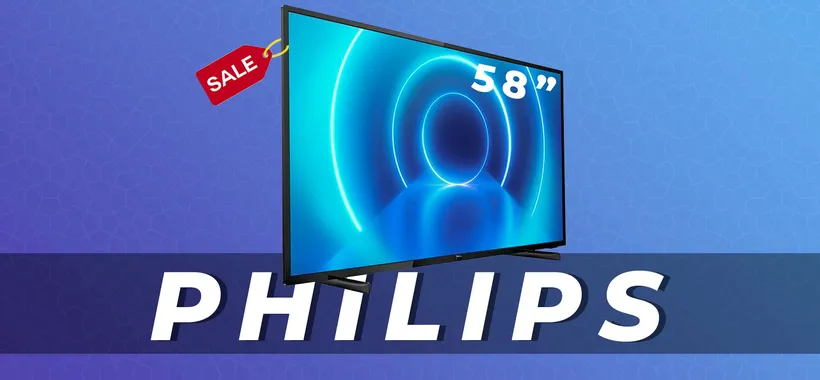 Philips: Smart TV 58 pollici 4K in offerta a 449€ (-22%)