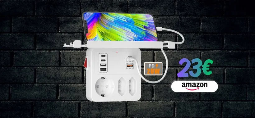 Multipresa intelligente: funziona anche da mensola 10in1, soli 23€