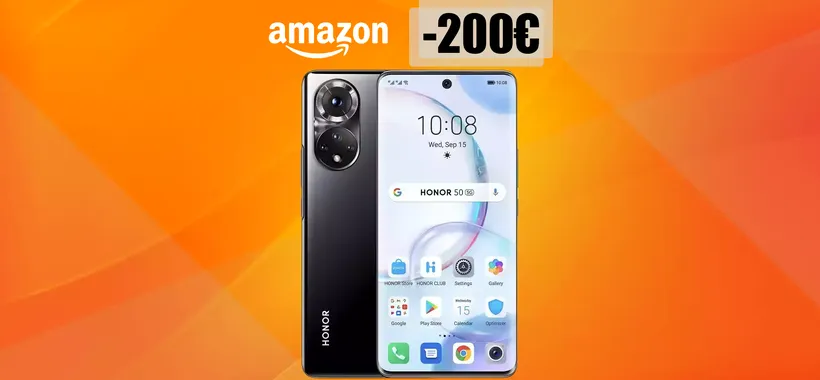 Honor 50 5G per foto pazzesche a 108MP: sconto FOLLE di 200 euro