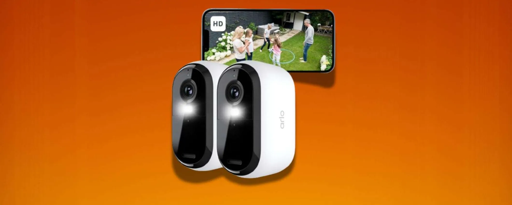 Arlo Essential 2: bundle con due telecamere di sicurezza ad un prezzo top