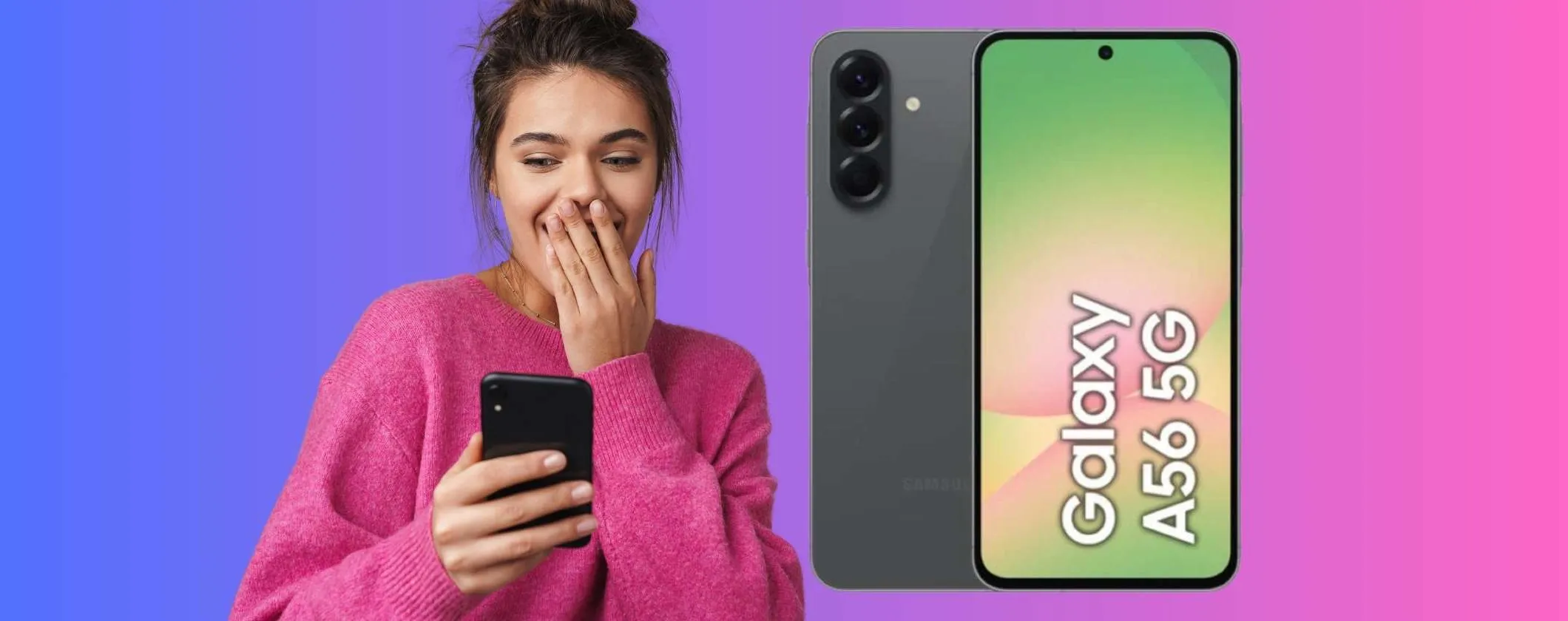 Samsung Galaxy A56 5G da 256GB con codice segreto eBay a 195€ in meno