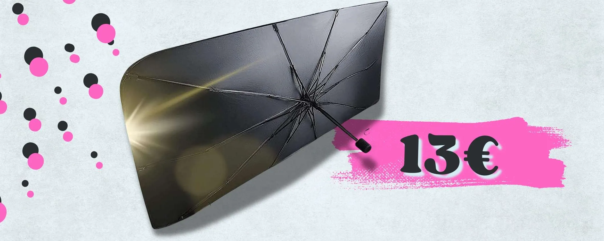Sterzo ROVENTE addio con l'Ombrello Parasole più famoso del web (23€)