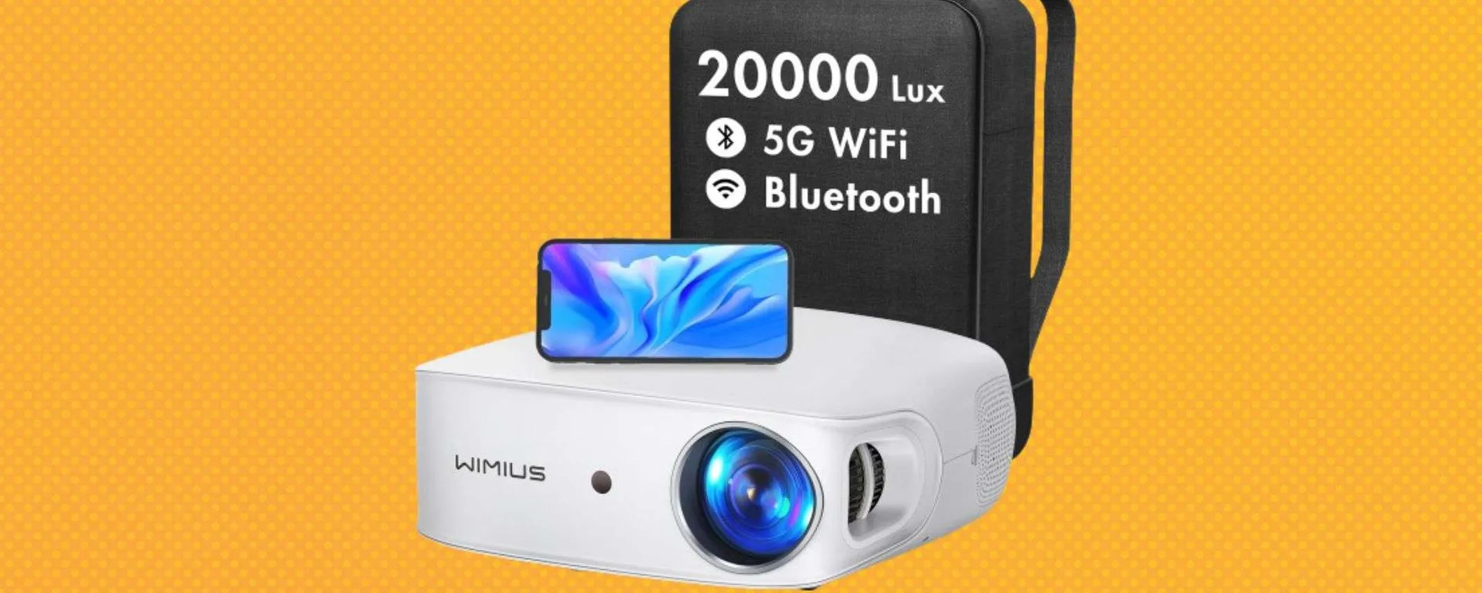 Proiettore WiMiUS K7 in super offerta: oggi è tuo a metà prezzo