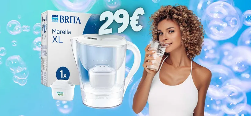 L'acqua buona a COSTO ZERO con la caraffa filtrante BRITA (solo 29€)