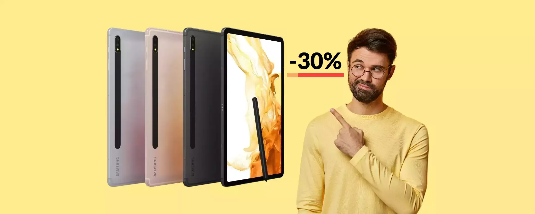 Samsung Galaxy Tab S8 non è MAI costato così poco (-280€)