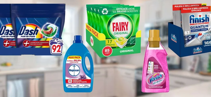 Dash, Swiffer, Vanish, Finish, Lenor e altri: SVUOTATUTTO premium su Amazon