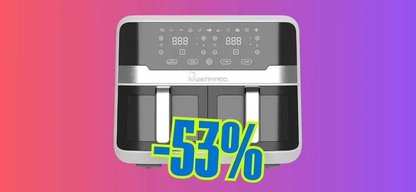 Piatti buoni e meno calorici con la friggitrice ad aria MasterPro Rocket Duo da 9L