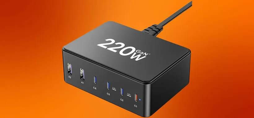 Caricatore USB-C 220W: la stazione di ricarica multipla ad alta potenza