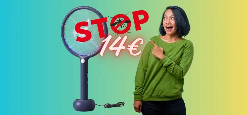 STOP alle zanzare con questa racchetta elettrica tua a SOLI 14€ (Amazon)