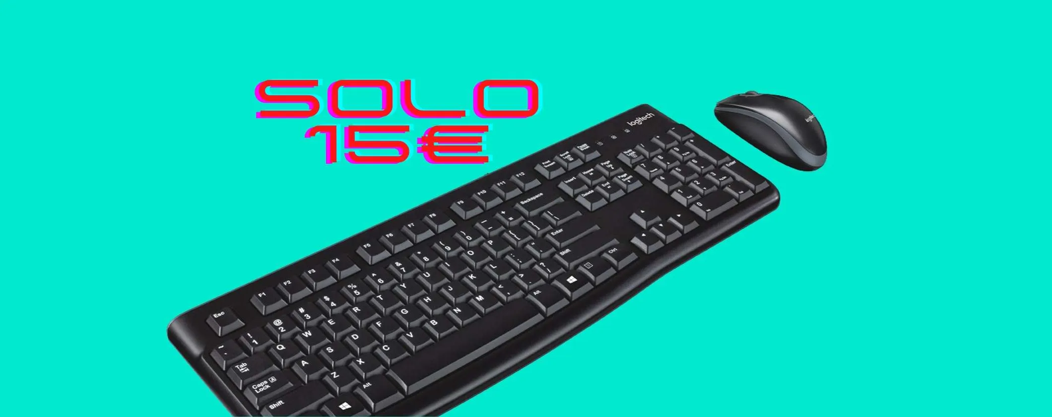 Combo Tastiera + Mouse Logitech a soli 15€ con il Prime Day